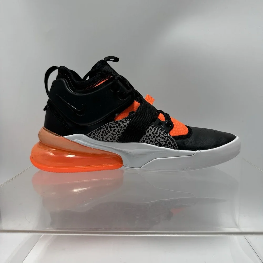 Nike Air Force 270 Safari Black Hyper Crimson Orange AH6772-004 Men's size 9